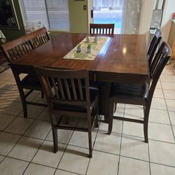 Table With 4 Chairs And Bench