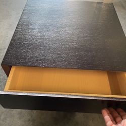 2 Brown End tables With Hideaway Draws 