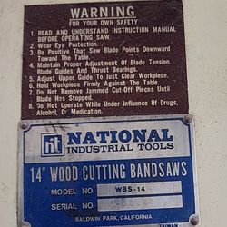 14" Wood Cutting Band Saw