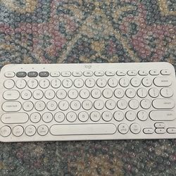 Logitech Pebble Keys 2 K380s Wireless Keyboard Tonal White