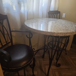 Tall table and chairs