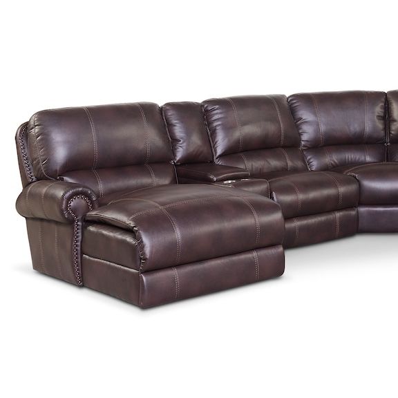 Dartmouth 6-Piece Power Reclining Sectional with 2 Reclining Seats and Chaise