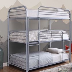 Triple Twin Bunkbed Mattress Sold Separately