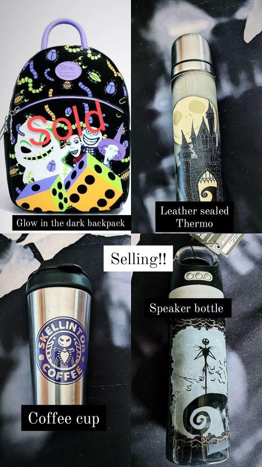 Nightmare Before Christmas Coffee Cup, Water bottle, Thermo