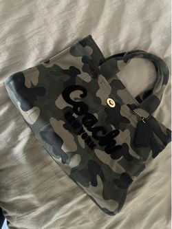 Military Print Coach Bag