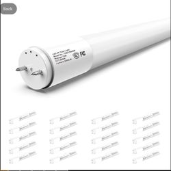 20-Pack T8 LED Bulbs 4 Foot, 4FT LED Bulbs, LED Ballast Bypass Bulbs, LED Tube Light 4000K Daylight, High Lumen, Energy Efficient, Single Ended Power,