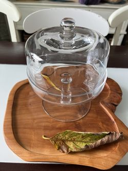 Small Glass Pedestal Cake Stand.