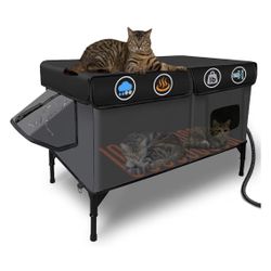 New In Box! Lublacet Outdoor Heated Waterproof Cat House (XXL - 28.2”x16.2”x19.3”) $40 (#1008)
