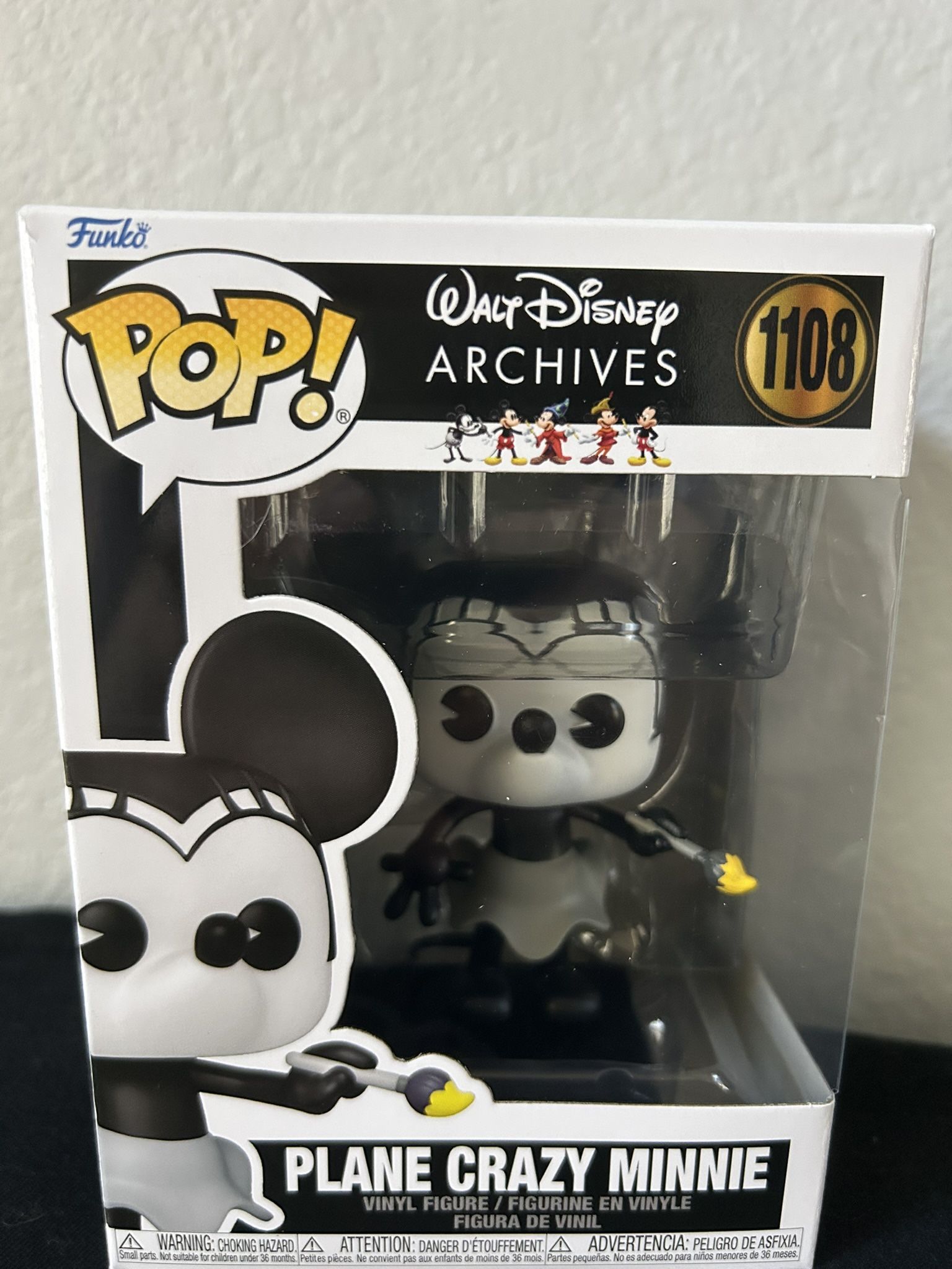 Walt Disney Archives Plane Crazy Minnie Funko Pop! Vinyl Figure 1108 - New In Box!