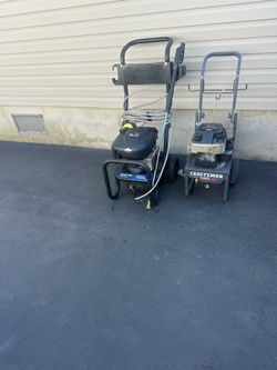 Two power washers