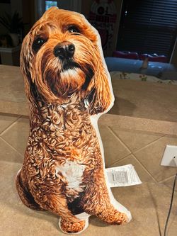 Large Photograph Dog Shaped Plush Soft Pillow