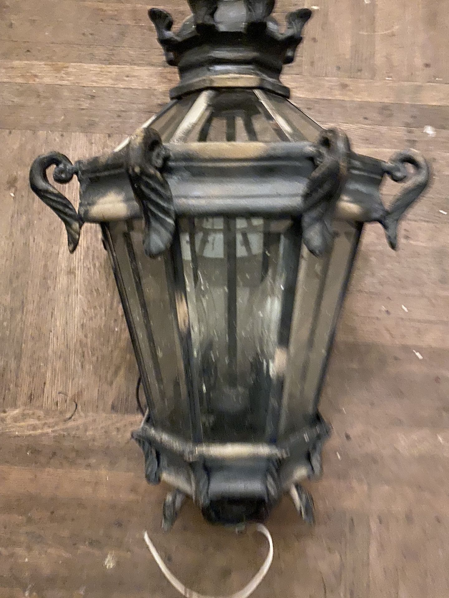 24x12 Diameter Vintage Huge Stately (2) Lamps