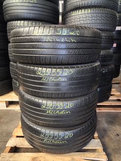 235 55R 20 USED TIRES MICHELIN PRIMACY TOUR 2355520 USED TIRES (SET) MOUNT BALANCE INCLUDED