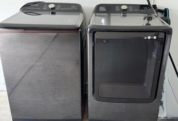 Samsung Platinum Washer and Gas Dryer