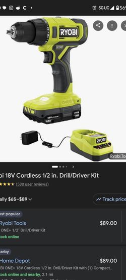 Ryobi drill battery and charger