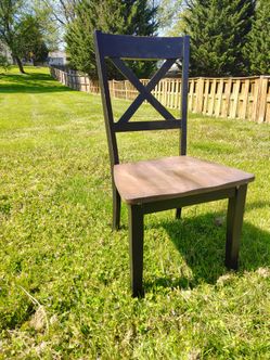 Single wood dining chair