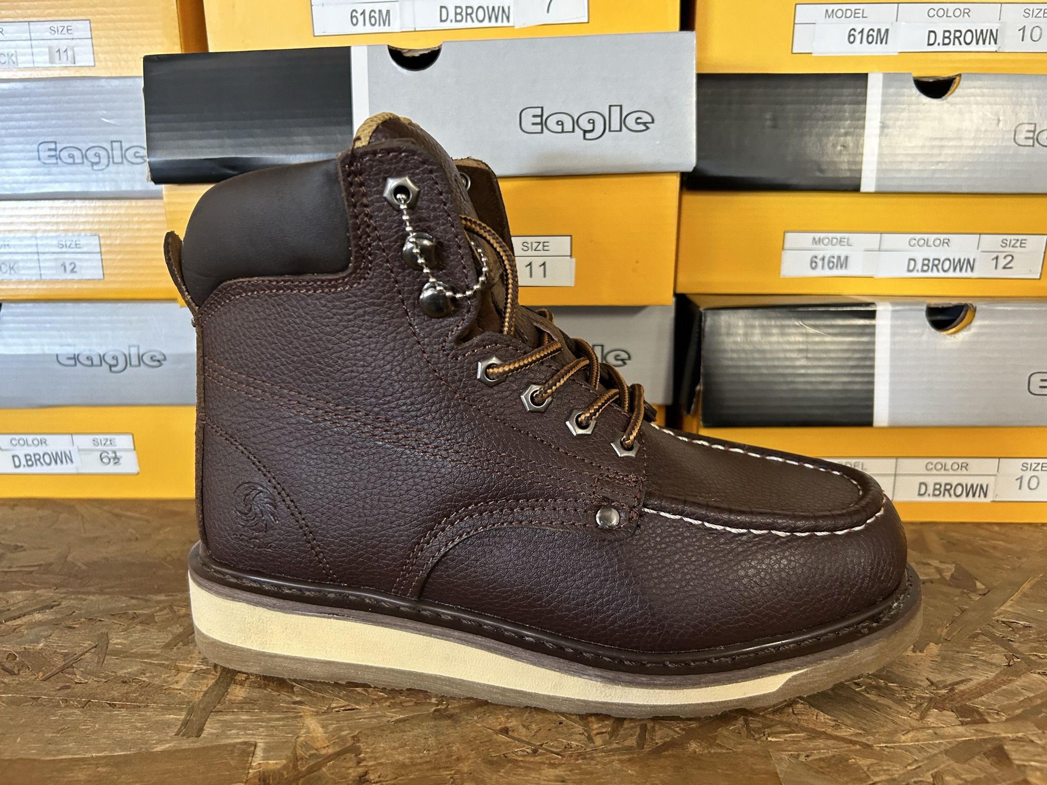 Real Leather Work Boots $48