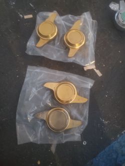 Gold knockoffs 2 prongs used gd condition  gd treads