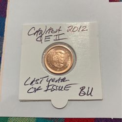 2012 CANADA MAPLE LEAF CENT