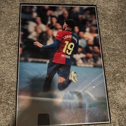 Lamine yamal soccer poster.