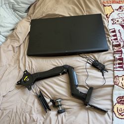 LG 27 inch monitor with monitor arm