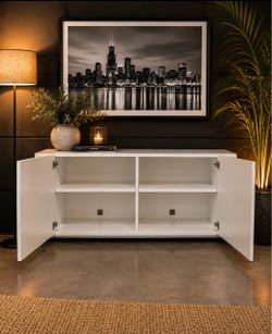 Modern White TV Cabinet