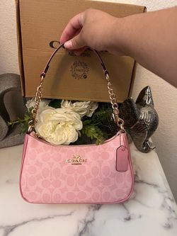 Pink coach bag for women