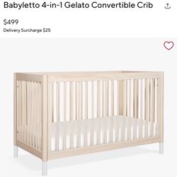 2 Babyletto 4-in-1 Gelato Convertible Cribs, includes toddler conversion kit. Also available 2 Lullaby Earth™ Breathe Safe Crib Ma