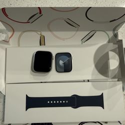 Apple Watch Series 9 45mm Silver AI Storm Blue S/M
