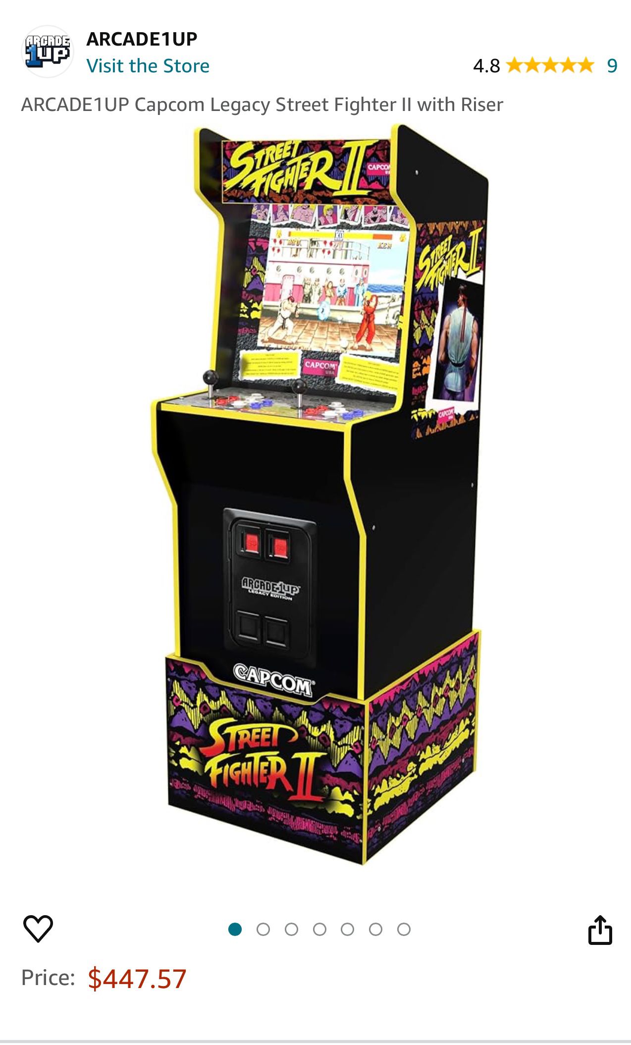 ARCADE 1UP LEGACY EDITION STREET FIGHTER II