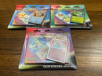POKEMON TCG: SV8.5 - PRISMATIC EVOLUTIONS TECH STICKER COLLECTION SET OF 3 / NEW