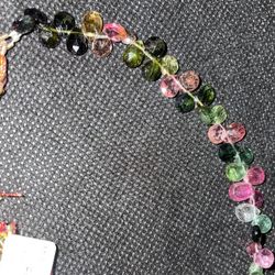 MULTI COLOR TOURMALINE 54 Cts. *VINTAGE JEWELRY*