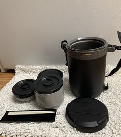 [Like New] Black Zojirushi Vacuum Insulated Lunch Jars