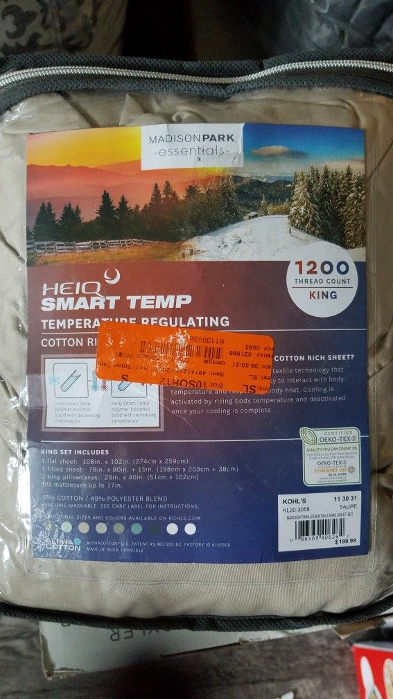 MADISON PARK SMART TEMP SHEET SET