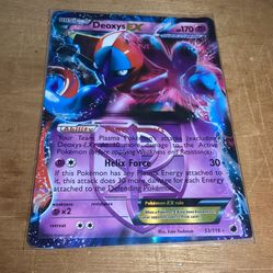 2013 Pokemon Deoxys EX Holo Jumbo Team Plasma Card #53/116