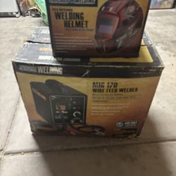Chicago Electric Welder And Helmet 