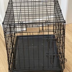 Midwest iCrate Single Door Folding Dog Crate, 24" L X 18" W X 19" H