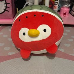 Penguin Watermelon Daiso Plush Cooling Pillow
