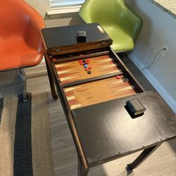 MCM Lane furniture backgammon vintage Table 