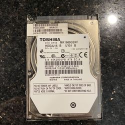 Toshiba 160GB 2.5" SATA MK1665GSX NOTEBOOK Hard Drive 