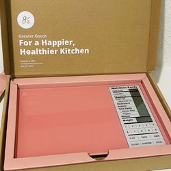 Brand New Greater Goods Nutrition Facts Food Scale 0451 Pink and White $35obo
