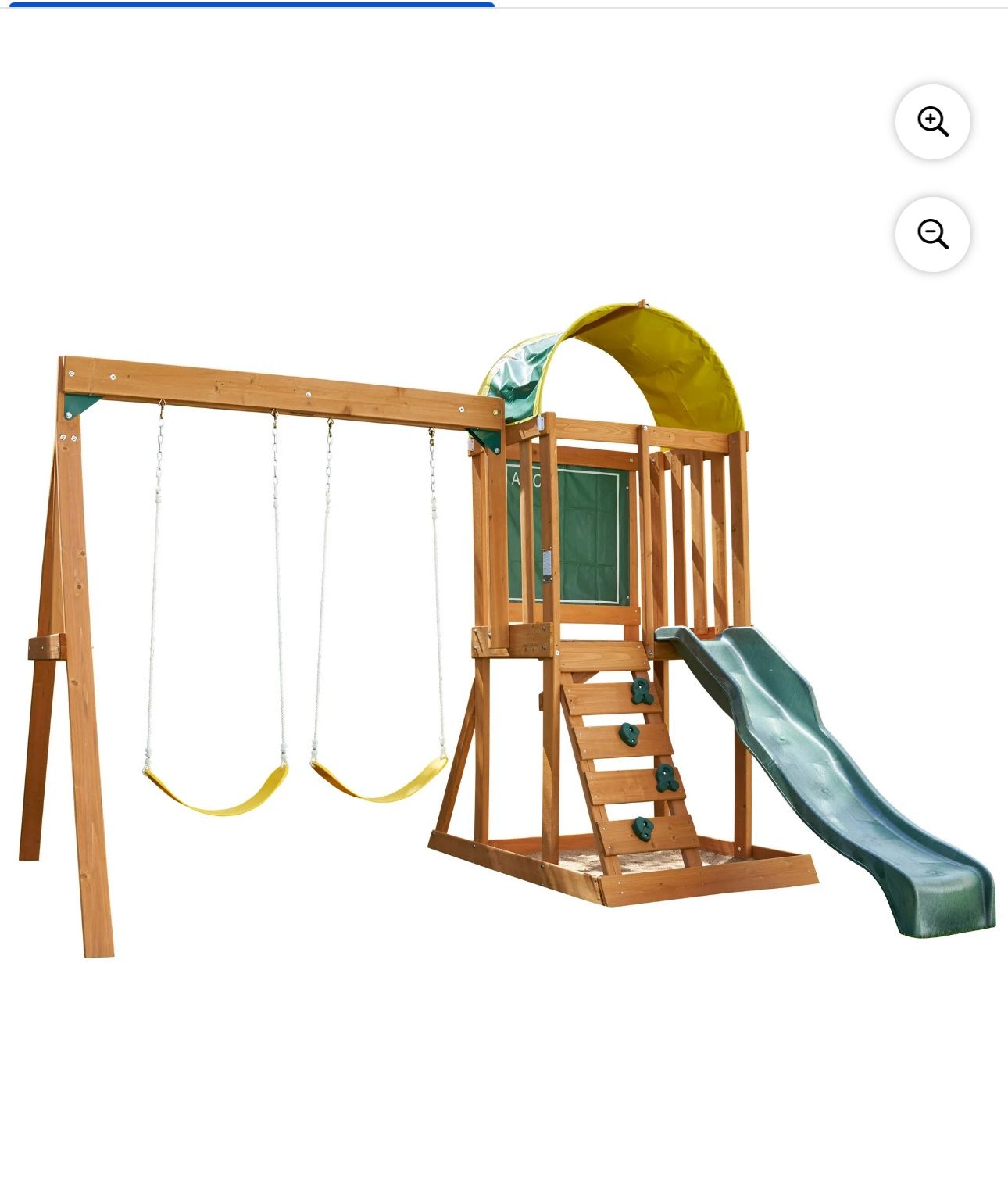 Kids Play Swing Set With Slide