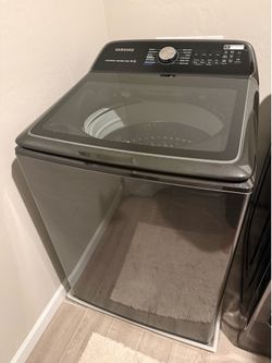 Samsung Washer & Dryer Set – Dark Stainless Steel