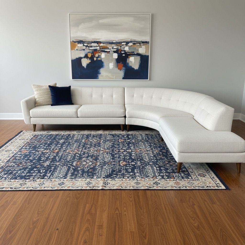 Midcentury Modern sectional Curved couch From living spaces