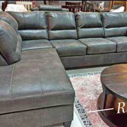 Sectional With Chaise Faux Leather L Shape Couch 🌟No Needed Credit Check ⚡ $39 Down Payment with Financing
1642