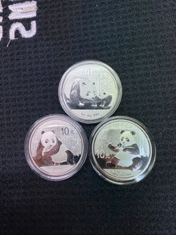 Chinese Silver Pandas