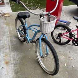 Girls Beach cruiser 3 Speed Bike 