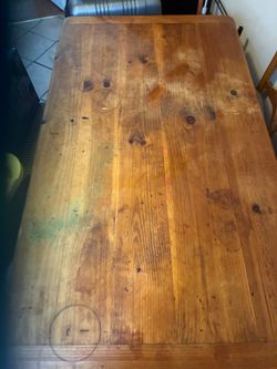 Solid wood table and 4 chairs set