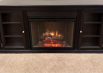 Free  Fireplace Entertainment Center