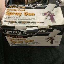 Central Pnuematic Paint Spray Can Gravity Fed